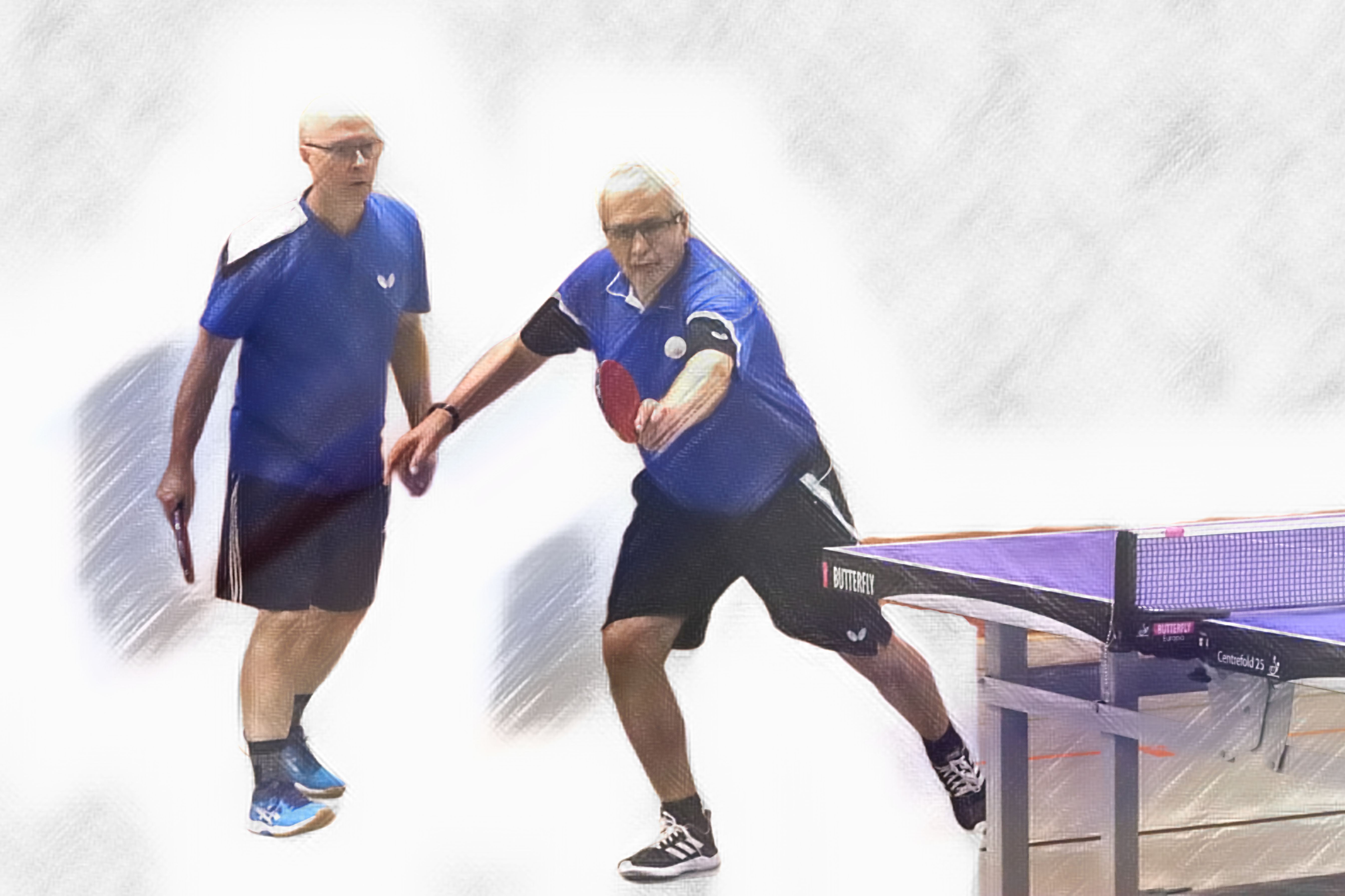 Spielszene: Doppel 3 in Aktion